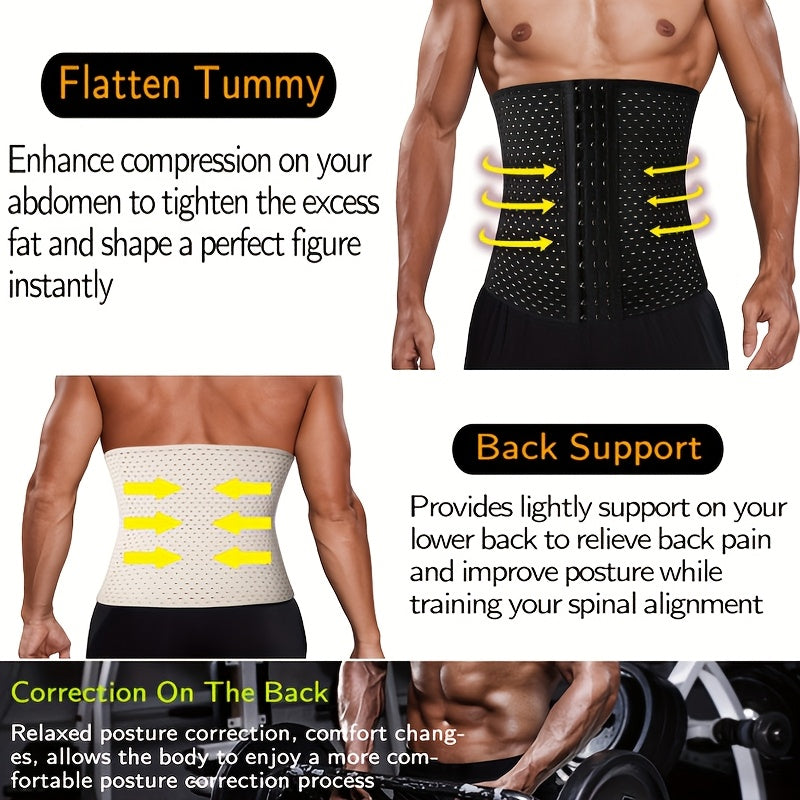 Men's Shapewear Set - Slimming Vest and Tummy Strap – view 6