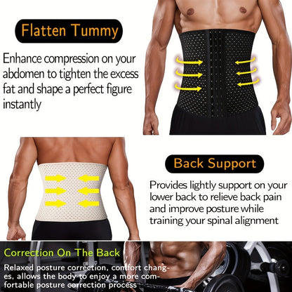 Men's Shapewear Set - Slimming Vest and Tummy Strap – view 6