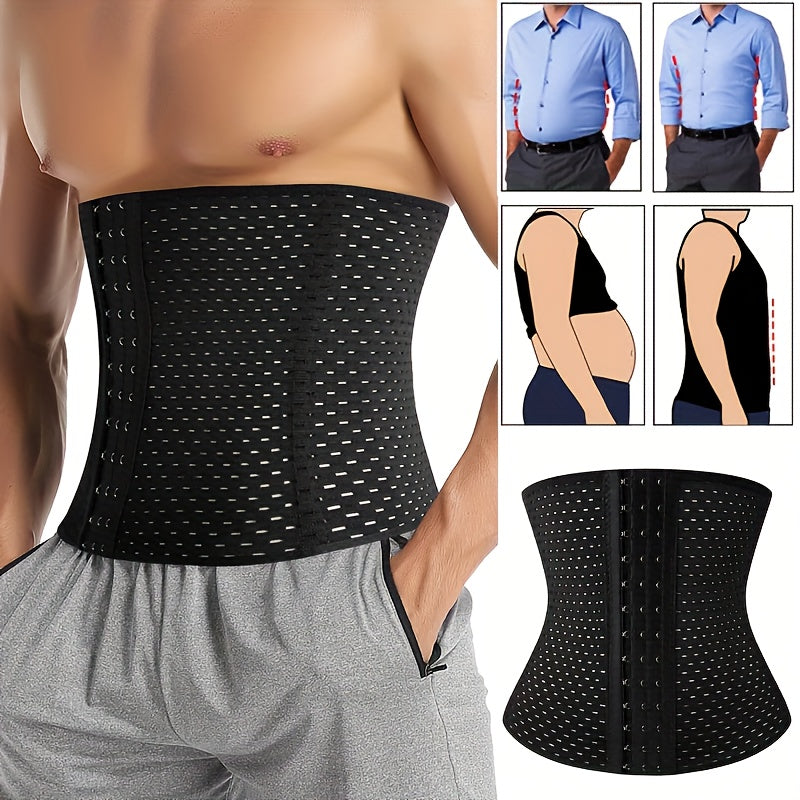 Men's Shapewear Set - Slimming Vest and Tummy Strap – view 7