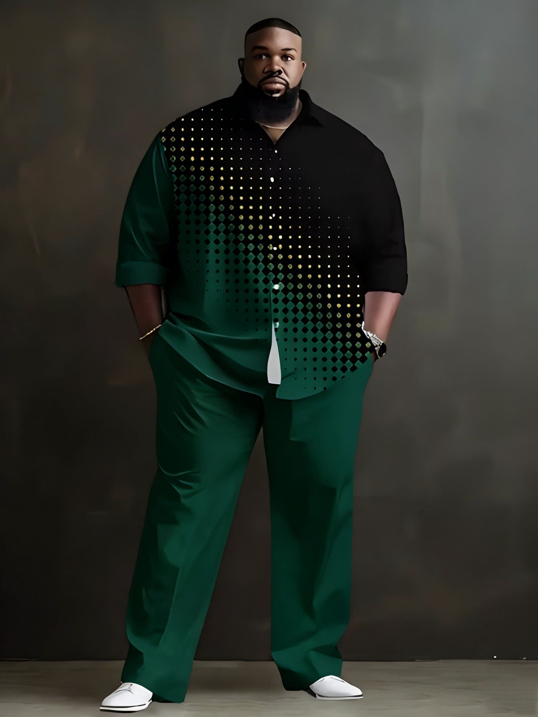 Men's Shirt and Pants Set - Letter Print – main product image