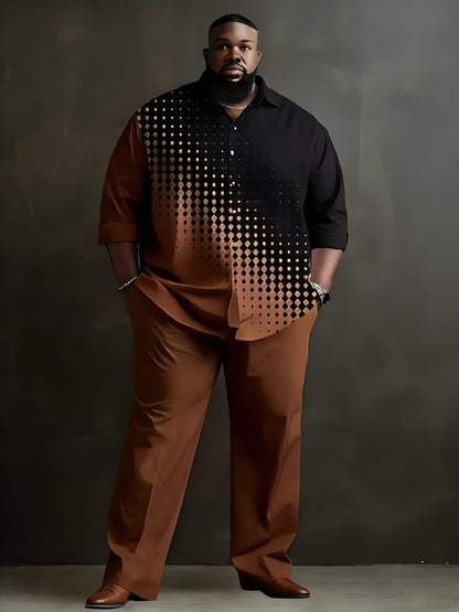 Men's Shirt and Pants Set - Letter Print – view 3