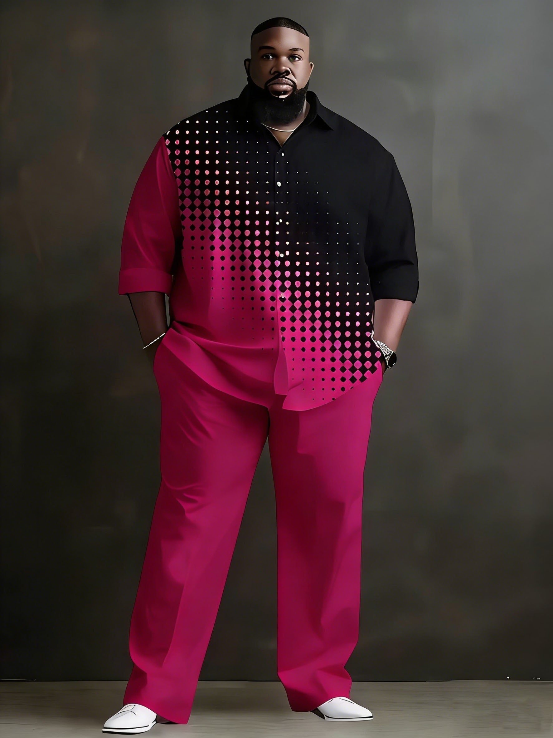 Men's Shirt and Pants Set - Letter Print – view 4