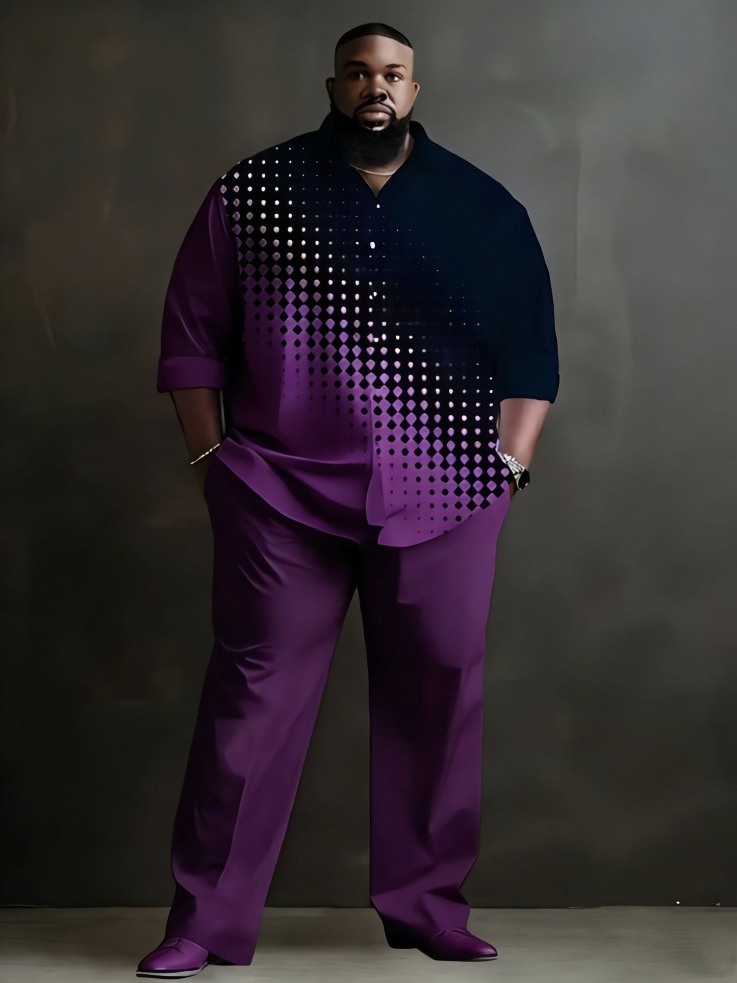 Men's Shirt and Pants Set - Letter Print – view 7