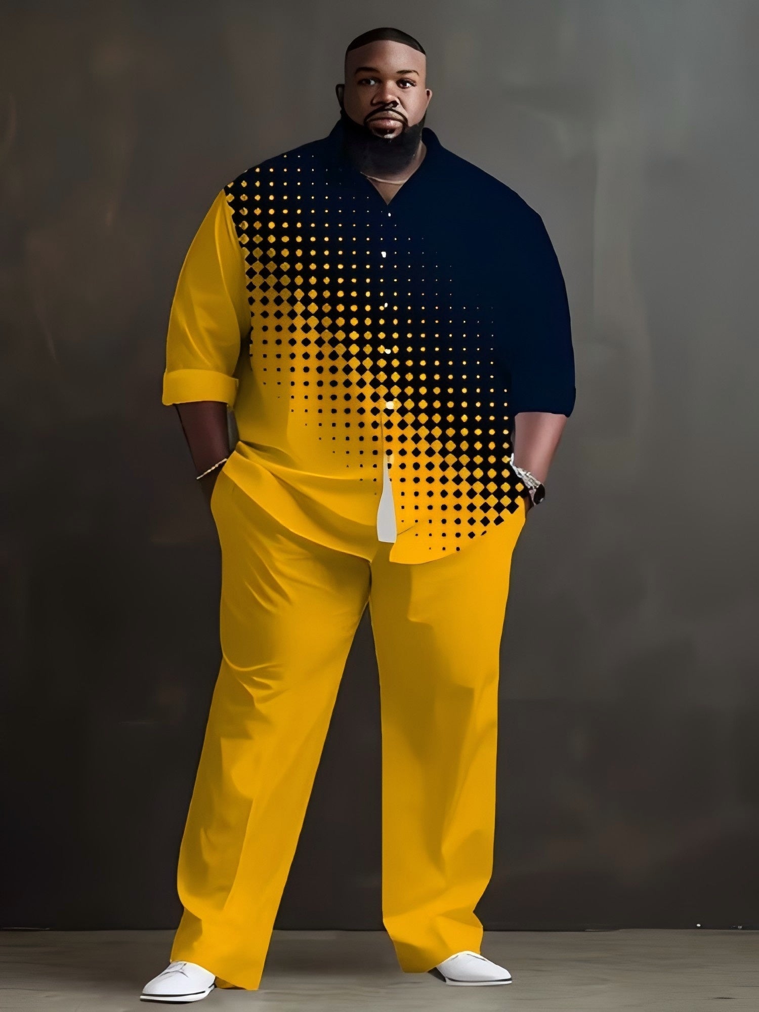 Men's Shirt and Pants Set - Letter Print – view 10