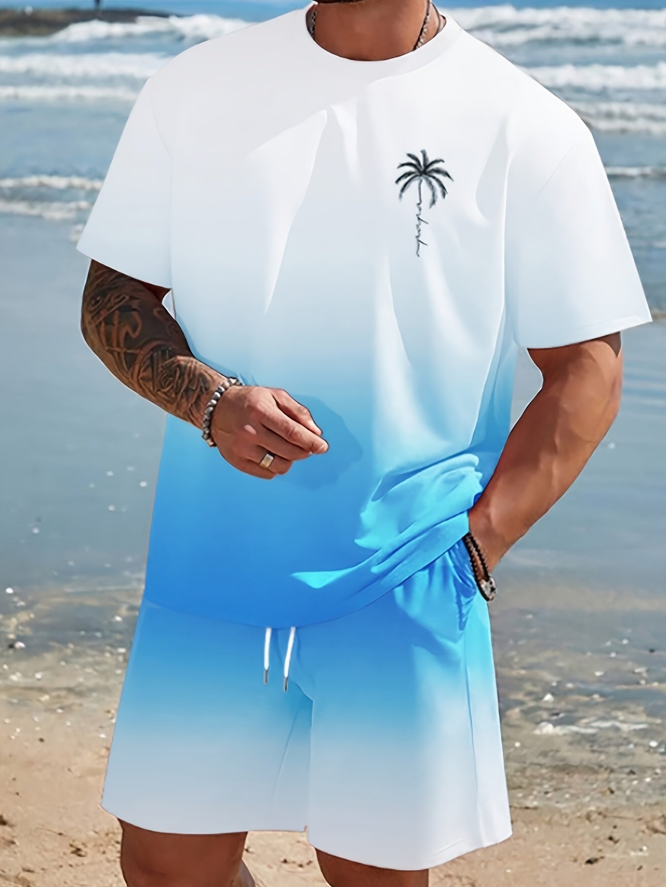 Men's Shirt and Shorts Set - Coordinated Summer Classic Edition – view 10