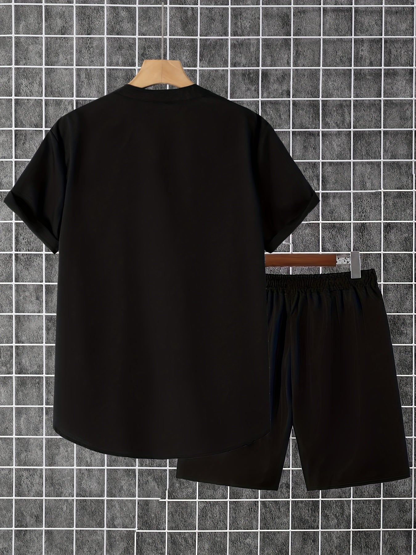 Men's Shirt and Shorts Set - Coordinated Summer Style – view 12