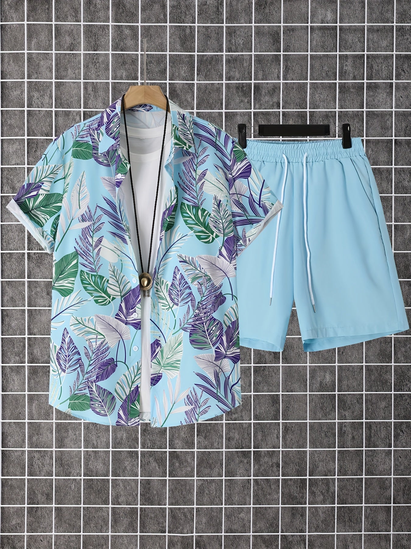 Men's Shirt and Shorts Set - Coordinated Summer Urban Edition – main product image