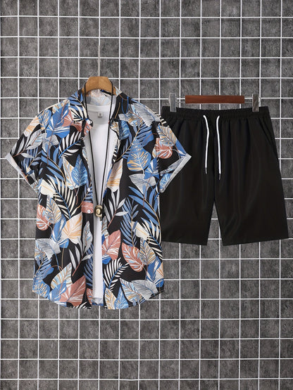 Men's Shirt and Shorts Set - Coordinated Summer Urban Edition – view 2