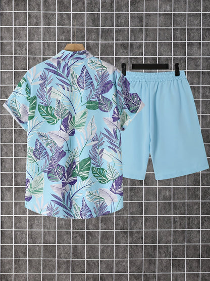 Men's Shirt and Shorts Set - Coordinated Summer Urban Edition – view 3