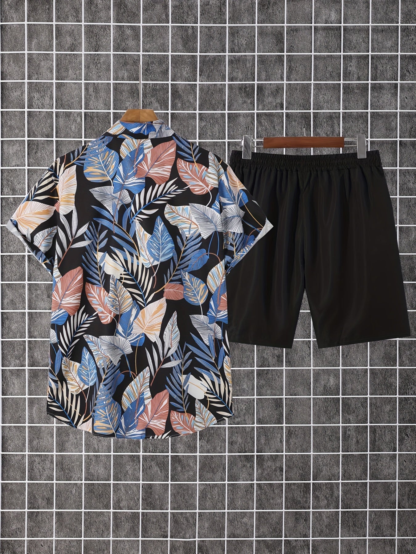 Men's Shirt and Shorts Set - Coordinated Summer Urban Edition – view 4