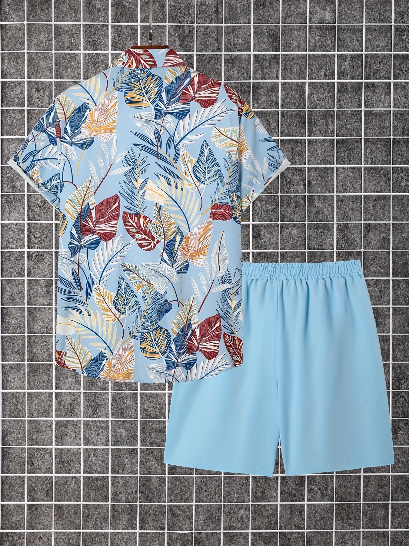 Men's Shirt and Shorts Set - Coordinated Summer Urban Edition – view 9