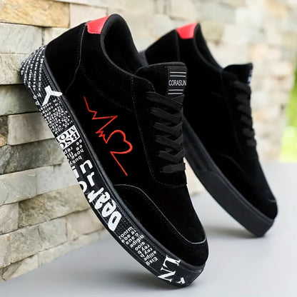Men's Skate Shoes - Everyday Comfort & Durable Sole – Lace – Red option – view 2