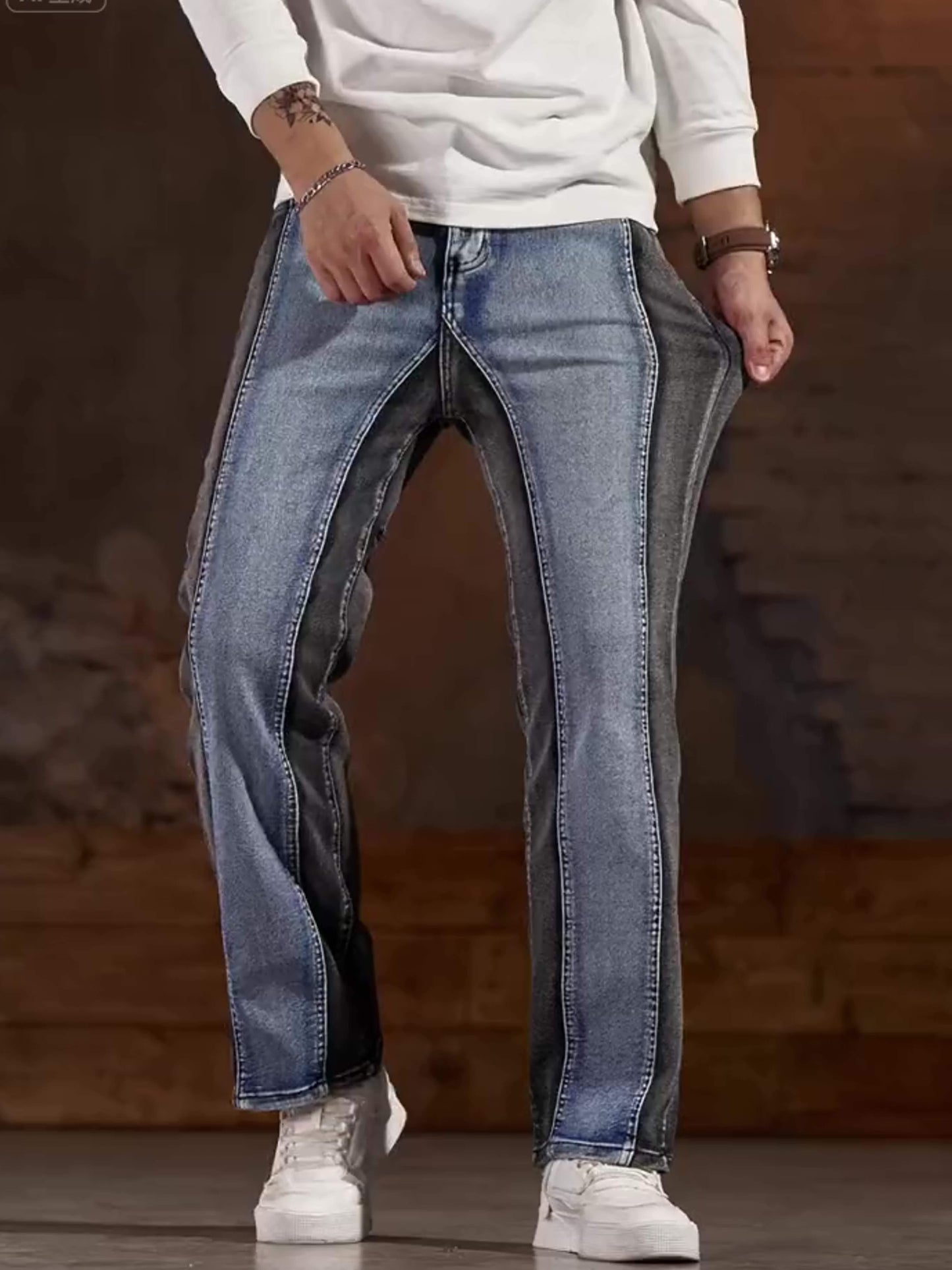 Men's Skinny Jeans - Classic Wash Clean Finish – view 6