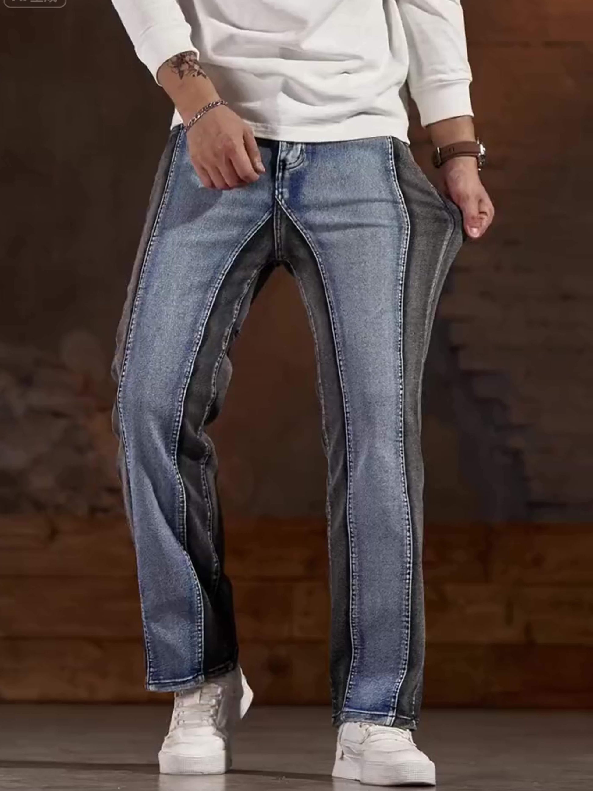Men's Skinny Jeans - Classic Wash Clean Finish – view 6