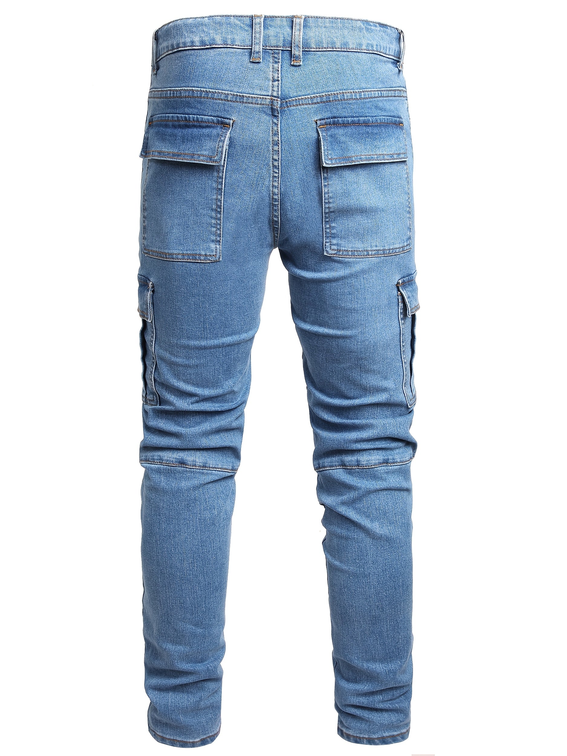 Men's Skinny Jeans - Classic Wash Distressed – Sizes 28–40 – view 3