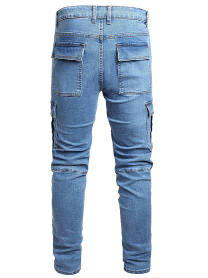 Men's Skinny Jeans - Classic Wash Distressed – Sizes 28–40 – view 3