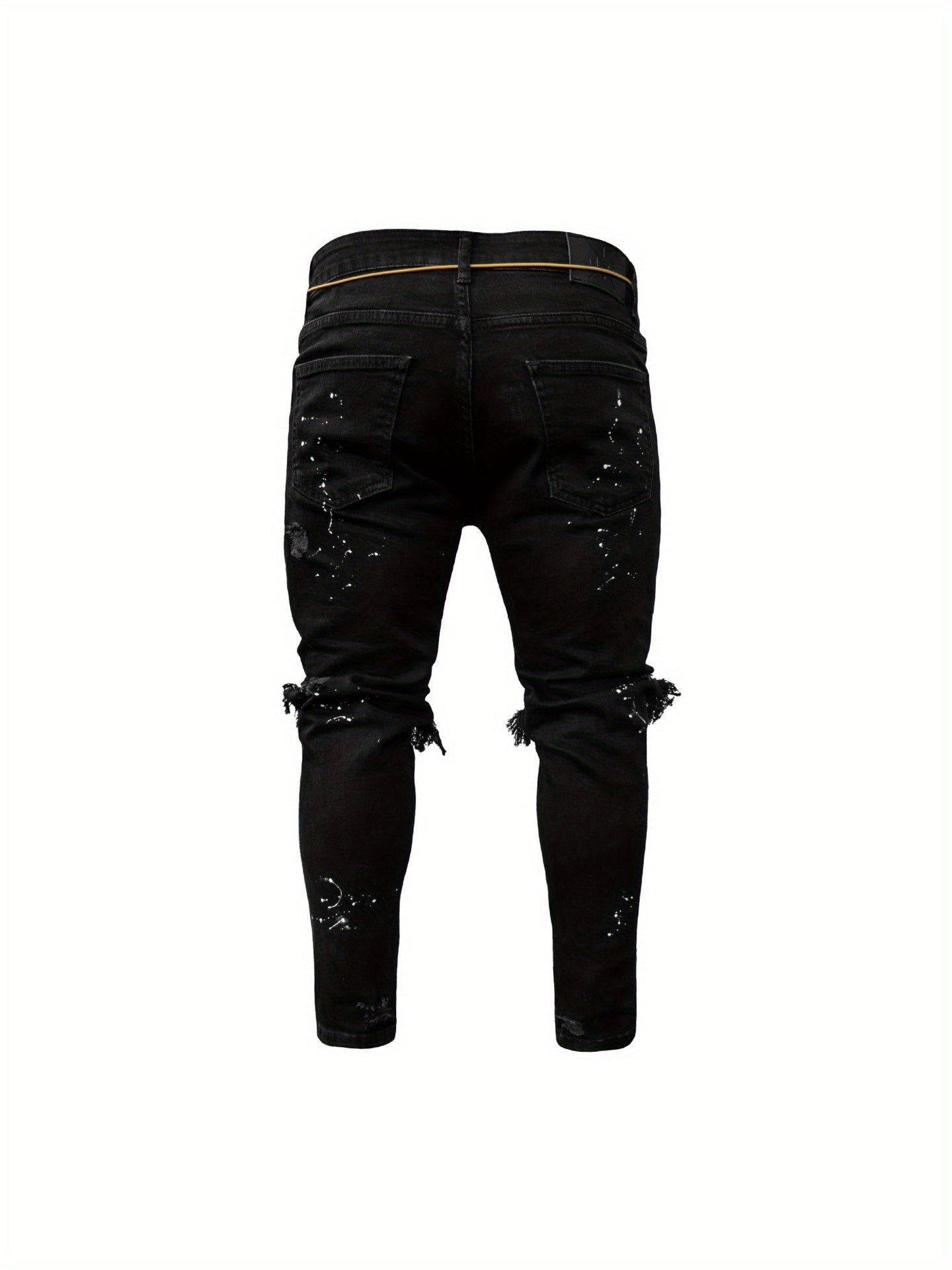 Men's Skinny Jeans - Classic Wash Distressed – Sizes S–XXXL – view 4