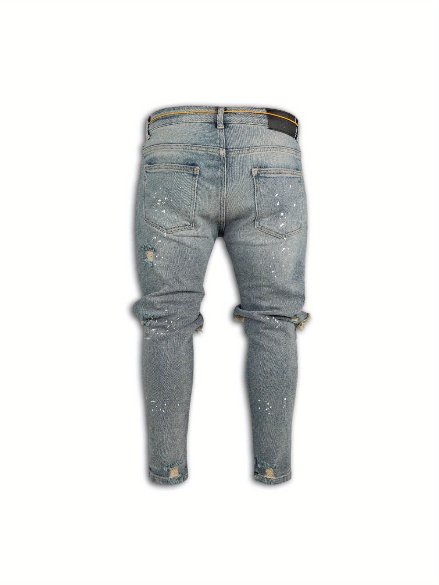 Men's Skinny Jeans - Classic Wash Distressed – Sizes S–XXXL – view 7