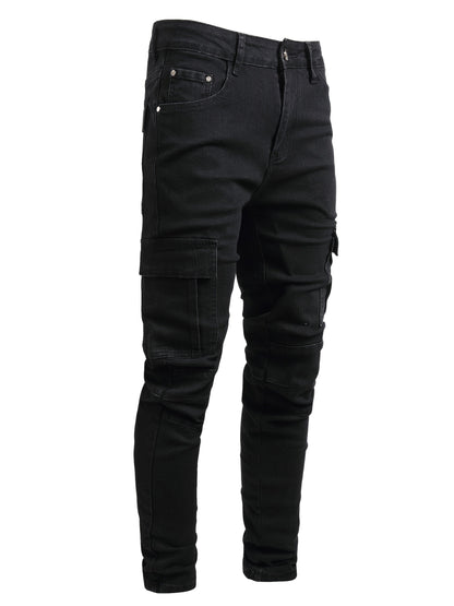 Men's Skinny Jeans - Classic Wash Distressed Weekend – view 4