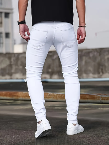 Men's Skinny Jeans - Classic Wash Patchwork – view 9