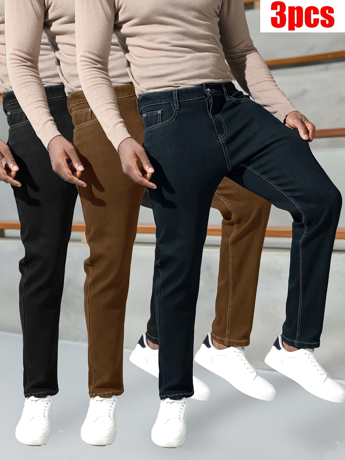 Men's Skinny Jeans - Stretch Comfort – 23-Variant Selection – view 5