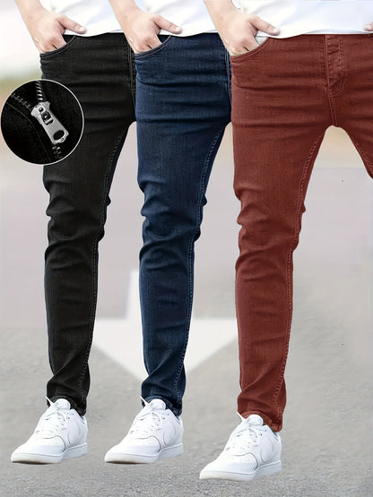 Men's Skinny Jeans - Stretch Comfort – 23-Variant Selection – view 12