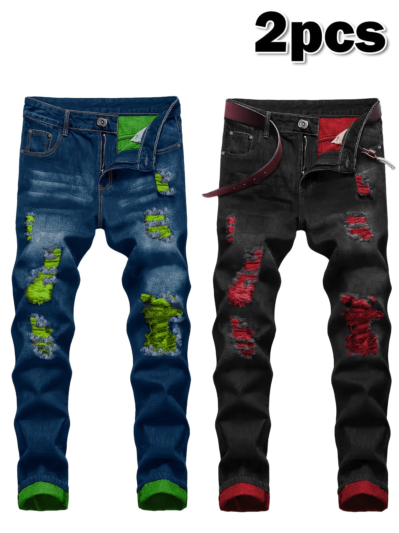 Men's Skinny Jeans - Stretch Comfort – 24-Variant Selection – view 10