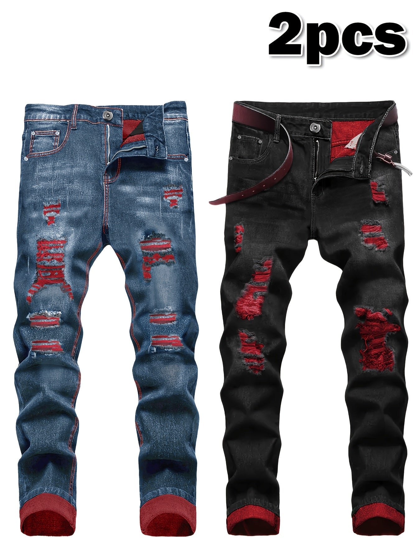 Men's Skinny Jeans - Stretch Comfort – 24-Variant Selection – view 13
