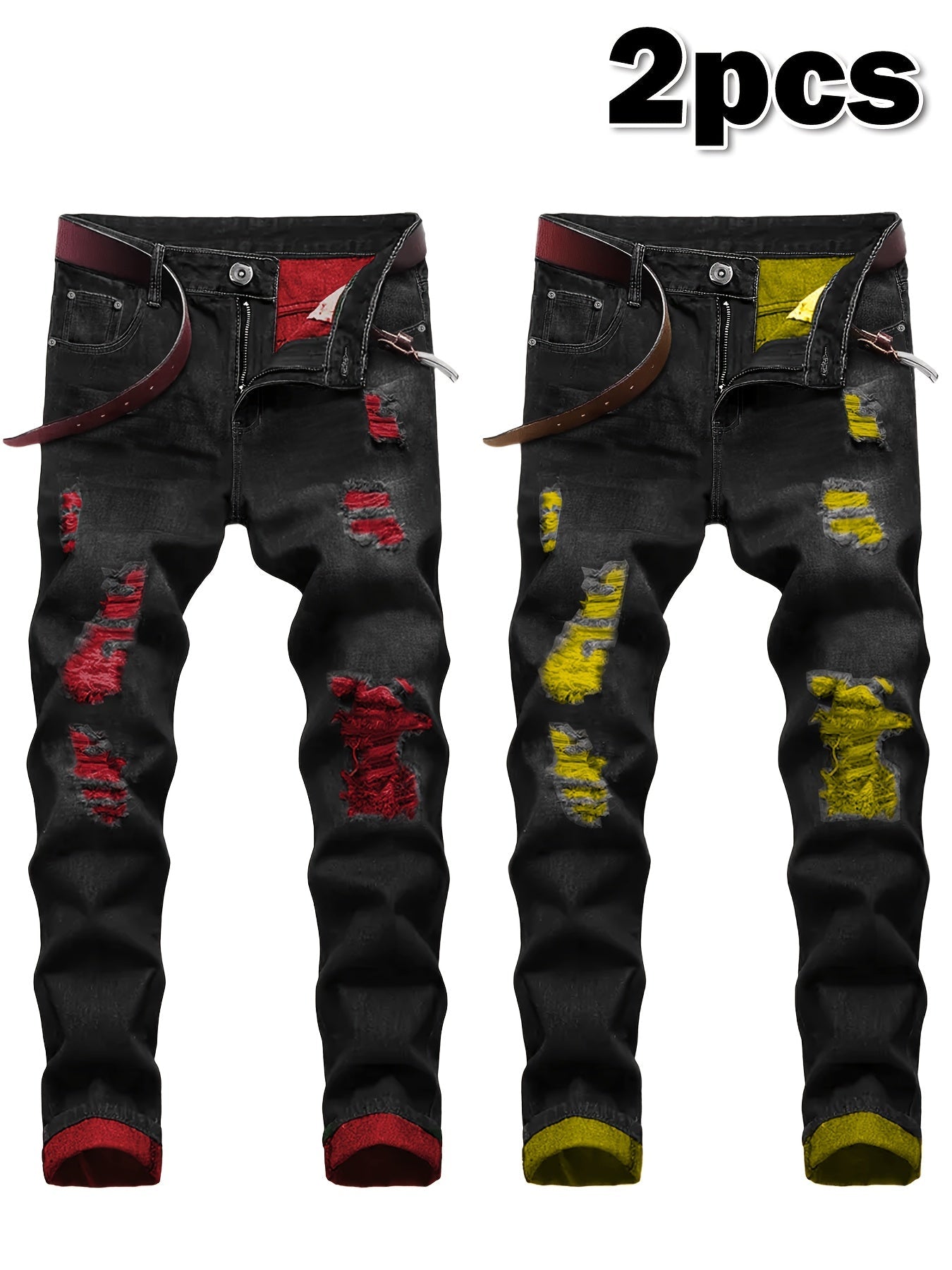 Men's Skinny Jeans - Stretch Comfort – 24-Variant Selection – view 14