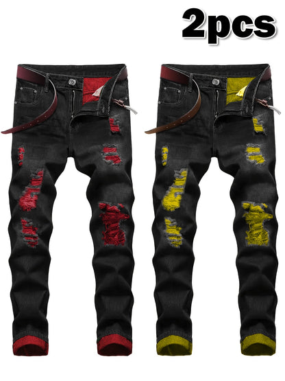 Men's Skinny Jeans - Stretch Comfort – 24-Variant Selection – Black option – main product image