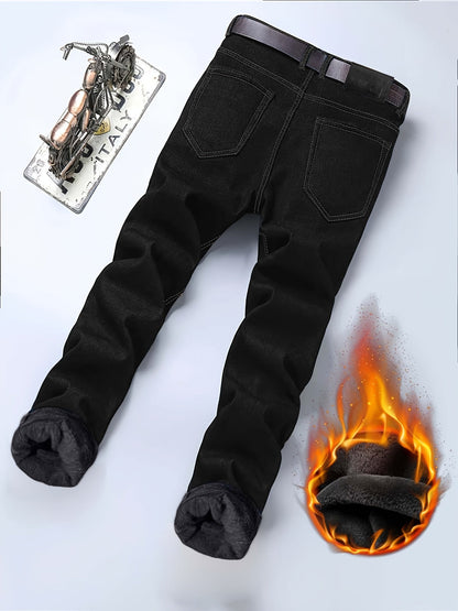 Men's Skinny Jeans - Stretch Comfort – black & army green – view 9
