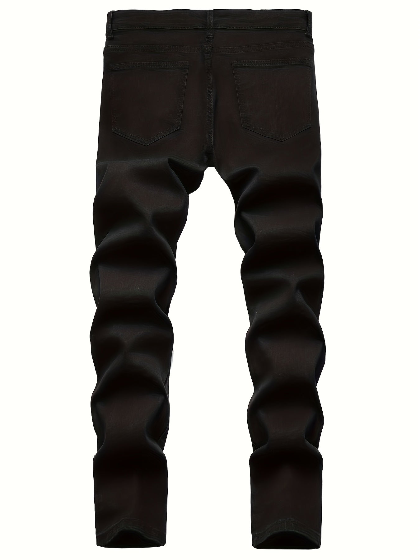 Men's Skinny Jeans - Stretch Comfort – Black Earthy Brown – view 4