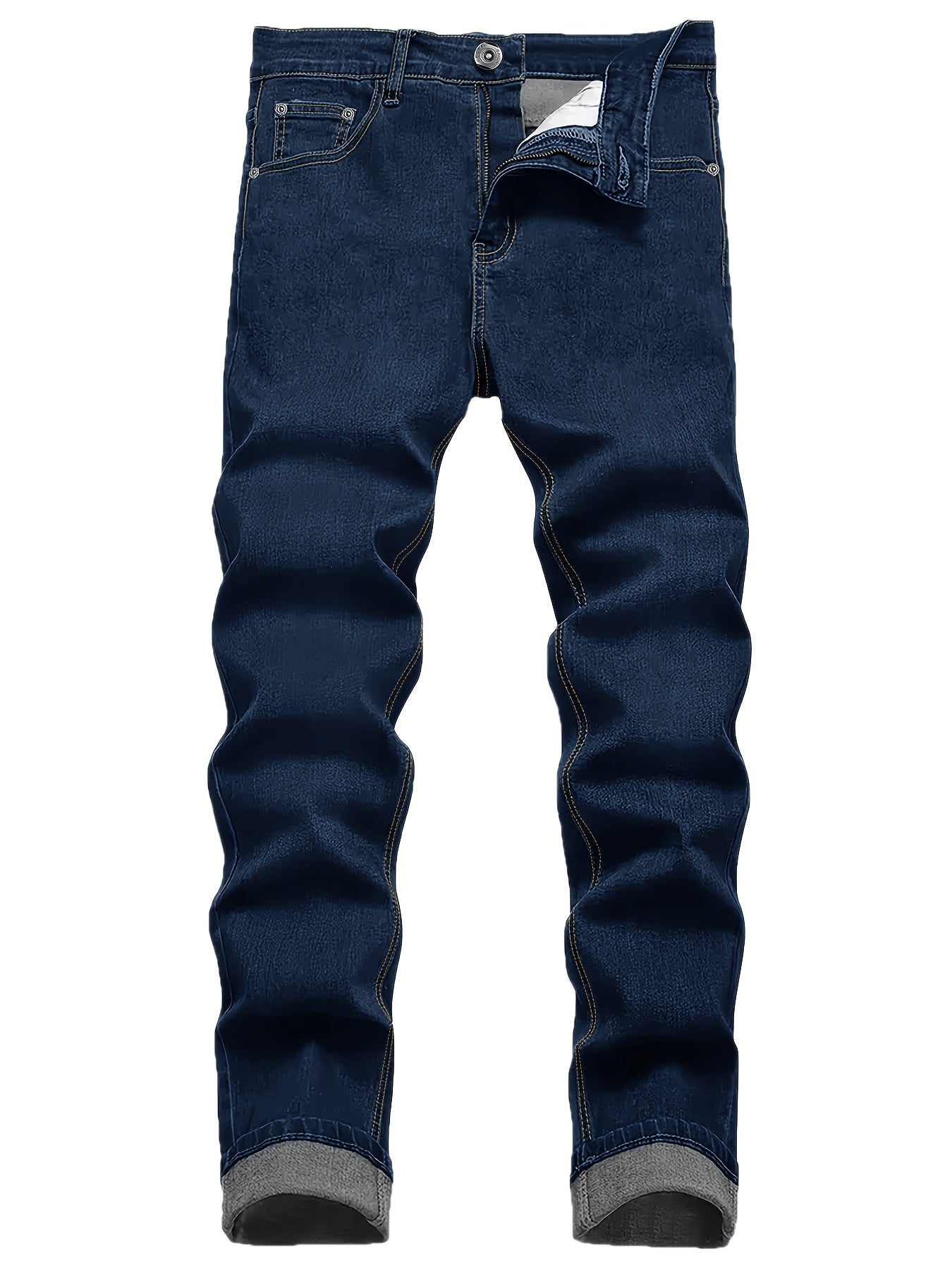 Men's Skinny Jeans - Stretch Comfort – Black Earthy Brown – view 5