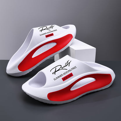 Men's Slides - Thick Sole & Open-Toe Comfort – Black option – main product image