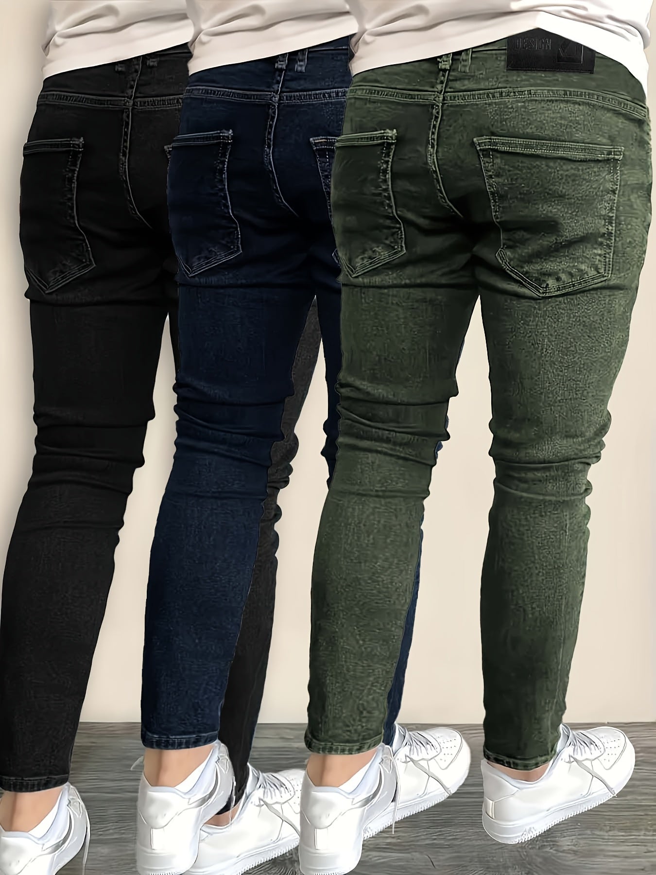 Men's Slim Fit Jeans 3-Pack - Stretch Denim Everyday Set – view 4