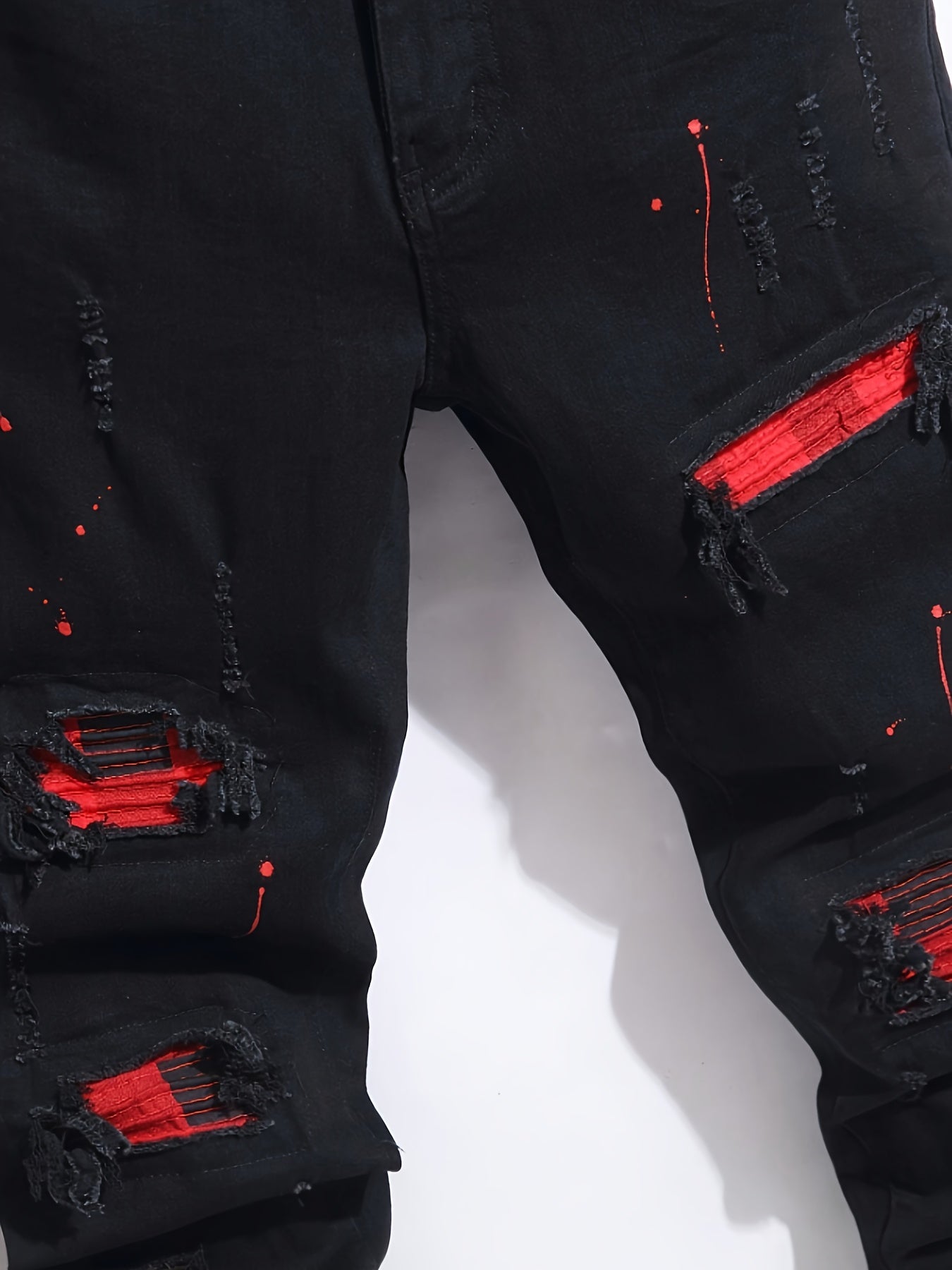 Men's Slim Fit Jeans - Black Denim Clean Finish – Mid Rise – view 4