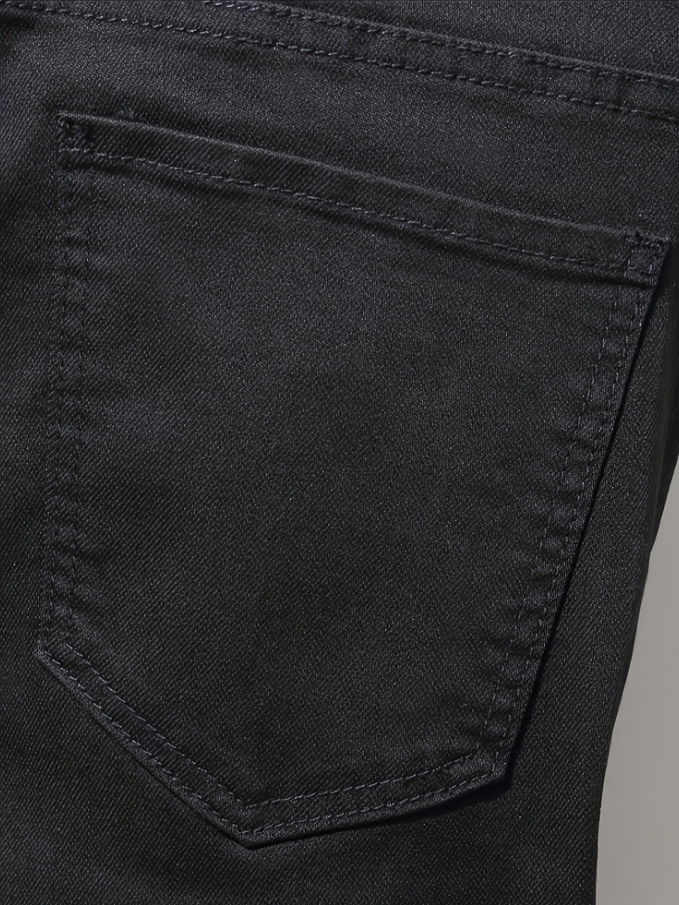 Men's Slim Fit Jeans - Black Denim Clean Finish – Mid Rise – view 13