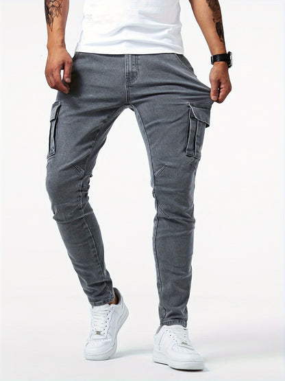 Men's Slim Fit Jeans - Black Denim Clean Finish – Sizes 28–40 – view 4