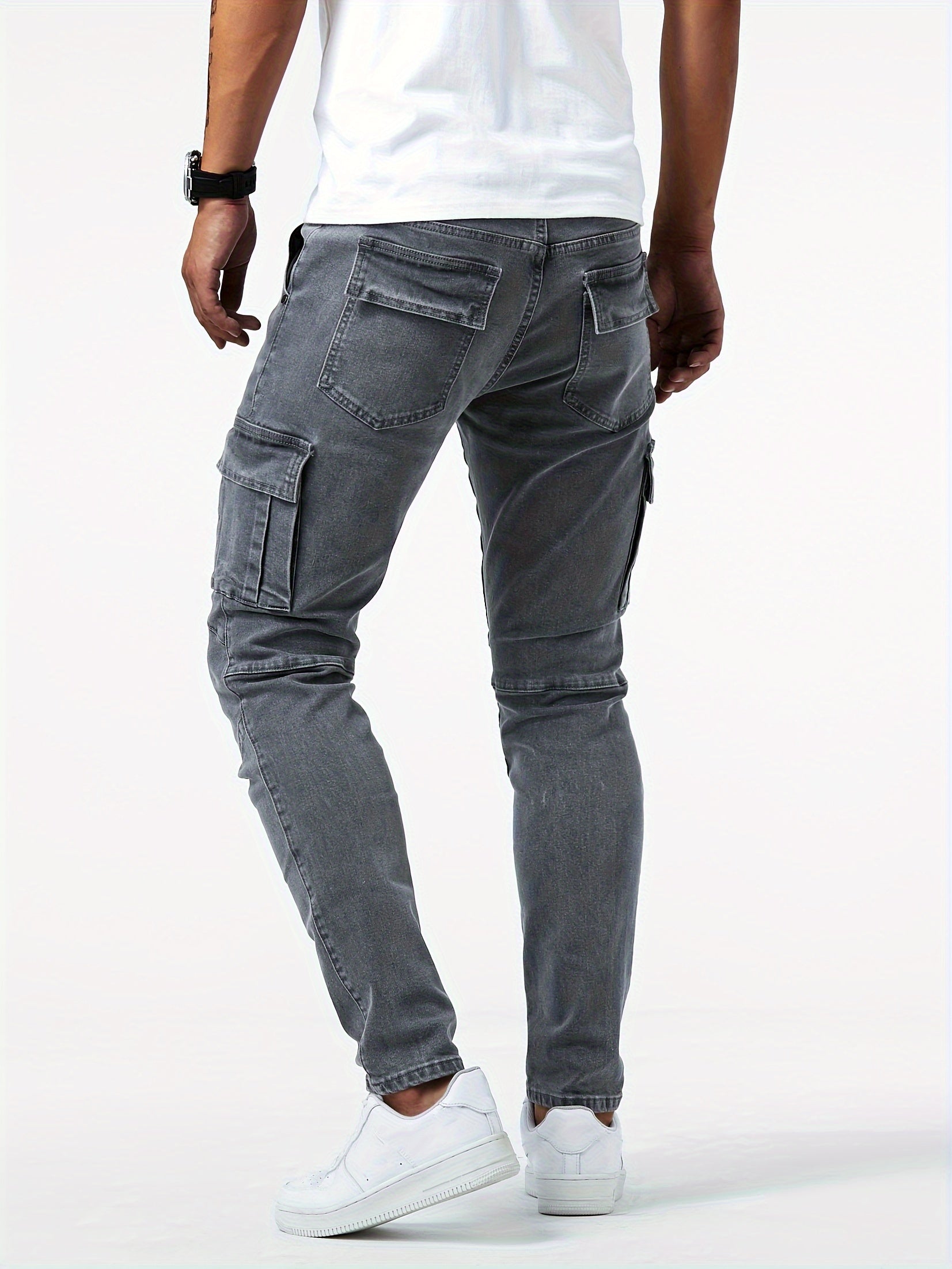 Men's Slim Fit Jeans - Black Denim Clean Finish – Sizes 28–40 – view 5