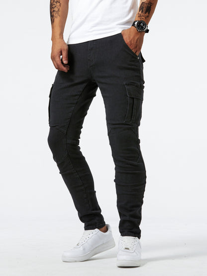 Men's Slim Fit Jeans - Black Denim Clean Finish – Sizes 28–40 – view 6