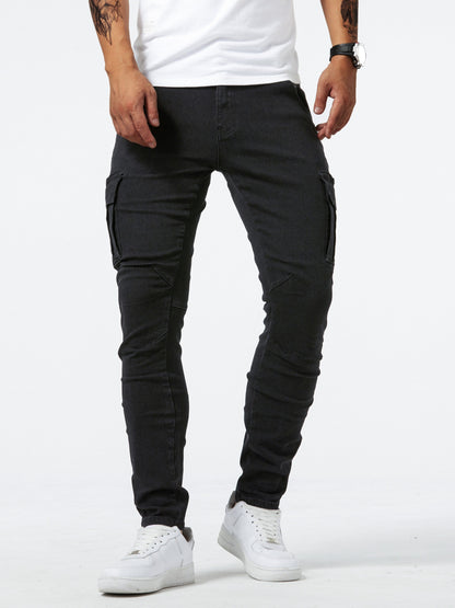 Men's Slim Fit Jeans - Black Denim Clean Finish – Sizes 28–40 – view 10
