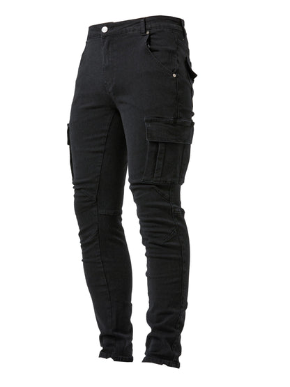 Men's Slim Fit Jeans - Black Denim Clean Finish – Sizes 28–40 – Black option – main product image