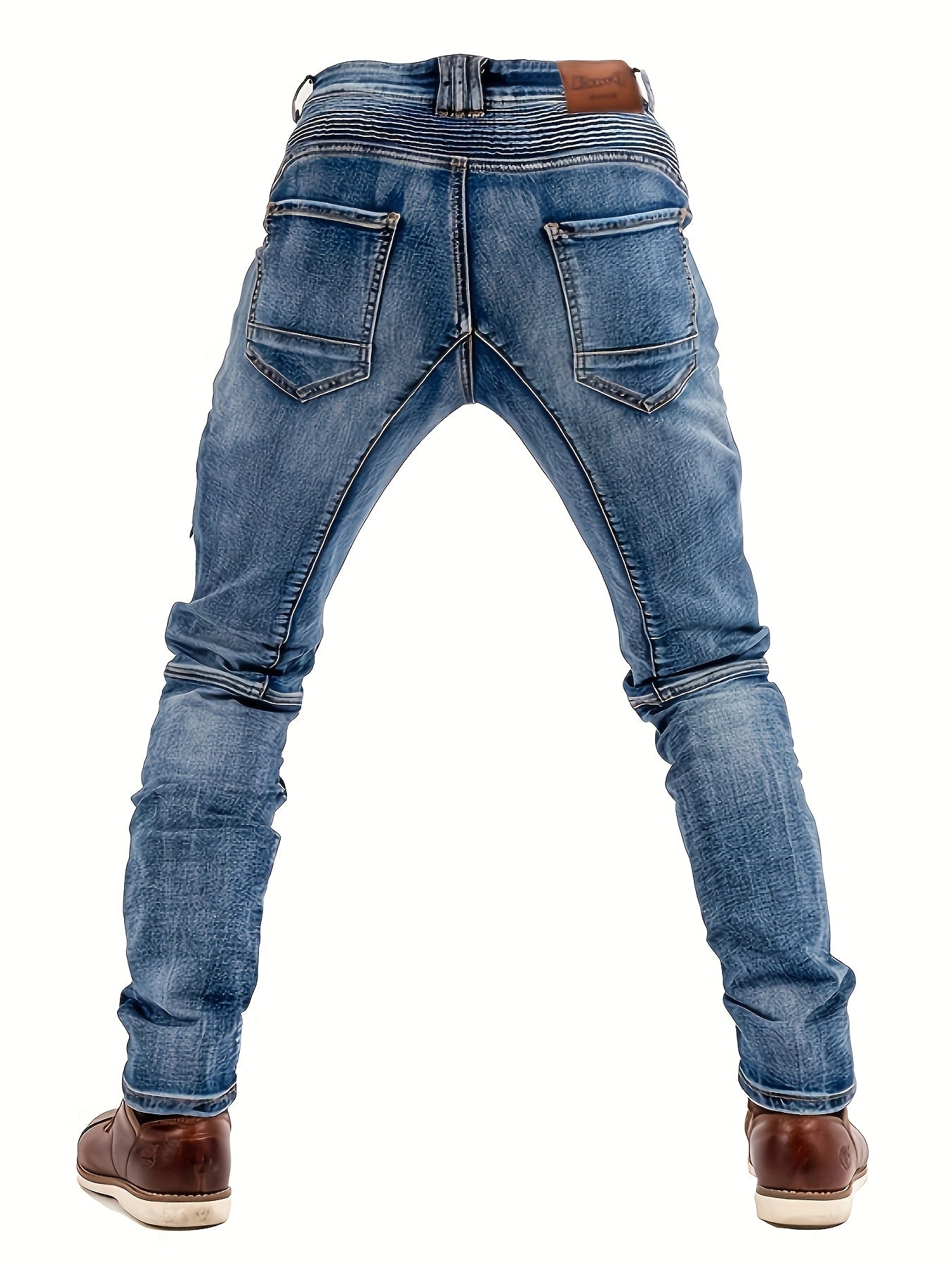 Men's Slim Fit Jeans - Black Denim Clean Finish – Sizes S–XXL – view 2