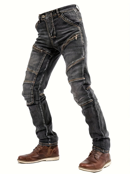 Men's Slim Fit Jeans - Black Denim Clean Finish – Sizes S–XXL – view 5