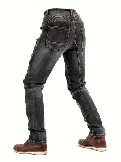 Men's Slim Fit Jeans - Black Denim Clean Finish – Sizes S–XXL – view 12