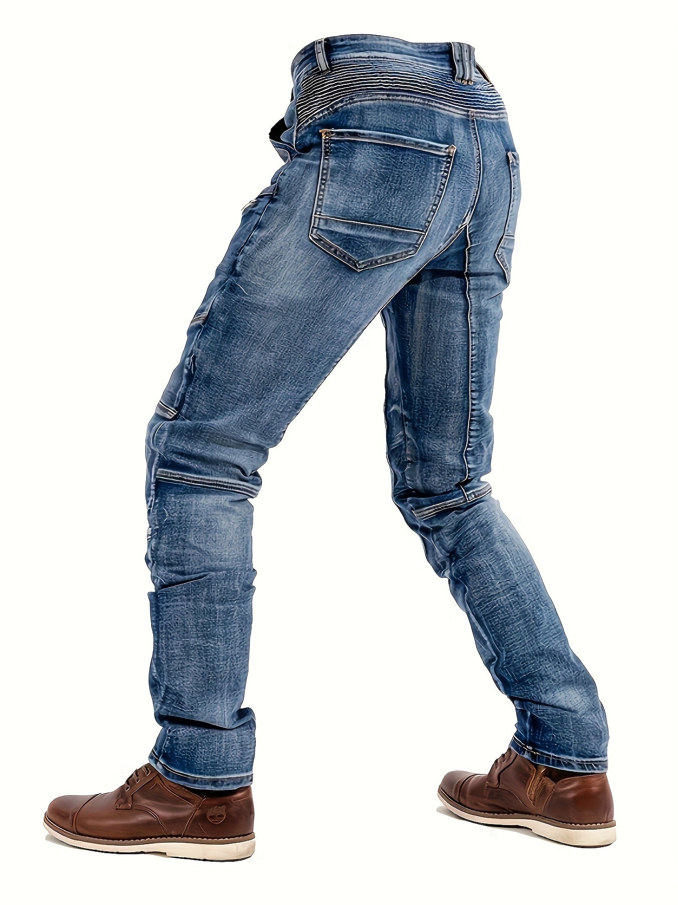 Men's Slim Fit Jeans - Black Denim Clean Finish – Sizes S–XXL – view 15