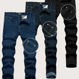 Black + Dark Blue + Royal Blue
