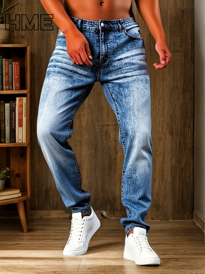 Men's Slim Fit Jeans - Classic Wash Clean Finish – Blue Denim Slim-Fit – Blue option – main product image