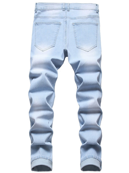 Men's Slim Fit Jeans - Classic Wash Clean Finish – Light Blue – view 7