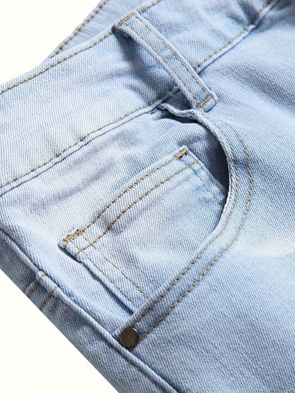 Men's Slim Fit Jeans - Classic Wash Clean Finish – Light Blue – view 8